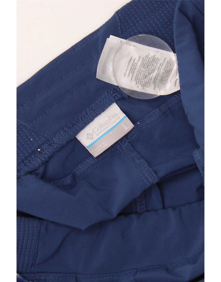 Columbia Short décontracté pour femme Large W32 Bleu marine Polyester