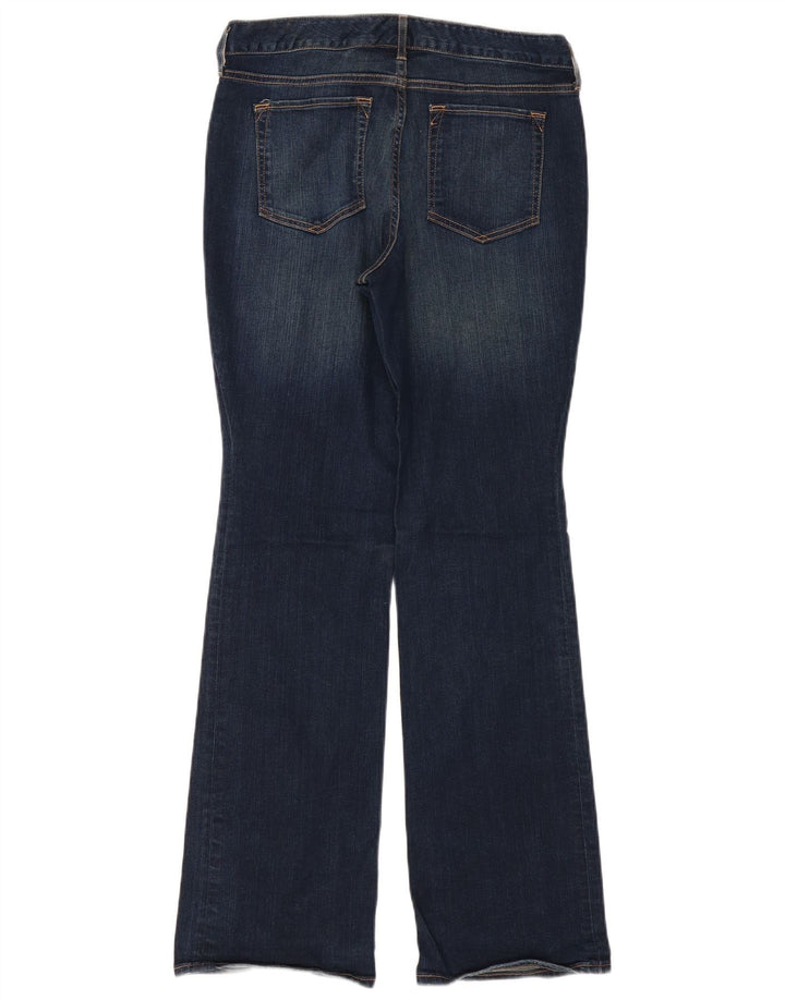 EDDIE BAUER Jean bootcut courbé pour femme US 8 Medium W34 L32 Bleu marine