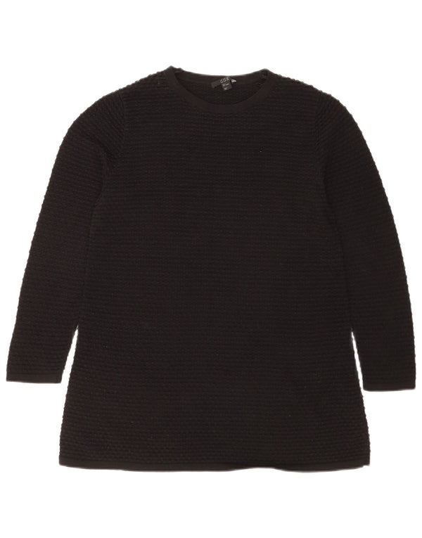 Cos Haut Femme Manches Longues UK 10 Petit Coton Noir