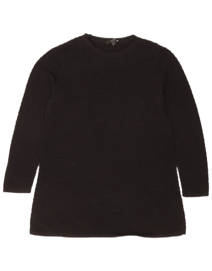 Cos Haut Femme Manches Longues UK 10 Petit Coton Noir