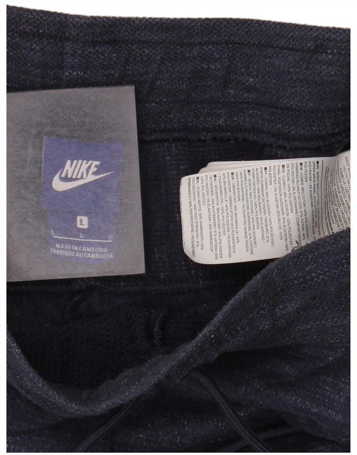 Nike Pantalon de survêtement pour homme Large en coton moucheté bleu marine