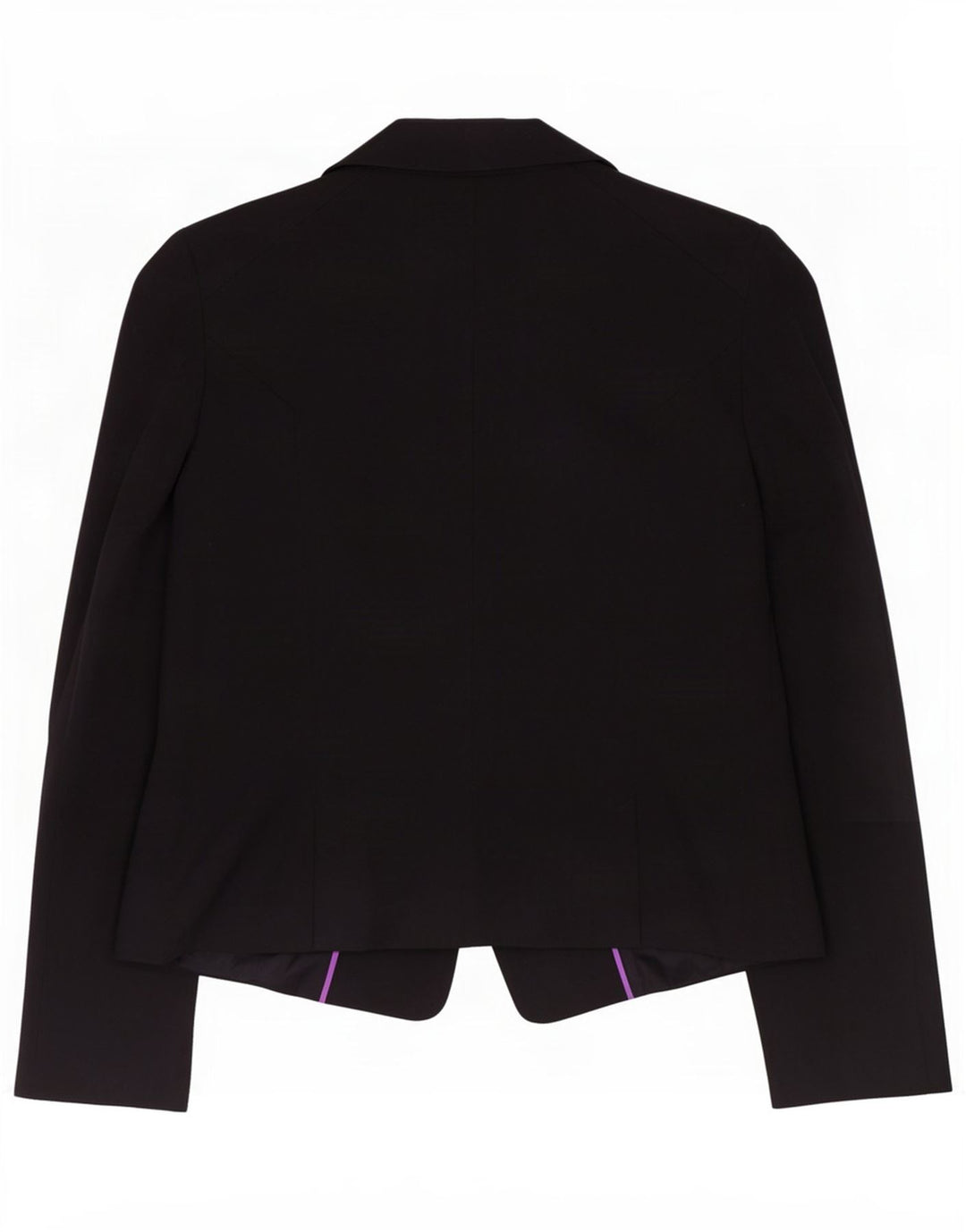 Oasis Veste blazer 1 bouton pour femme UK 12 Coton noir moyen