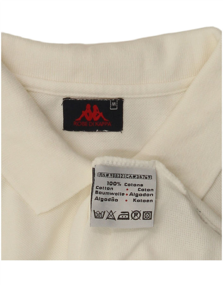 KAPPA Polo sans manches pour femme UK 12 en coton blanc moyen