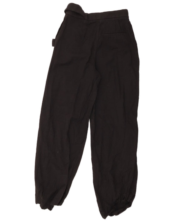 Cos Pantalon décontracté coupe ample pour femme EU 36 XS W26 L28 Laine noire