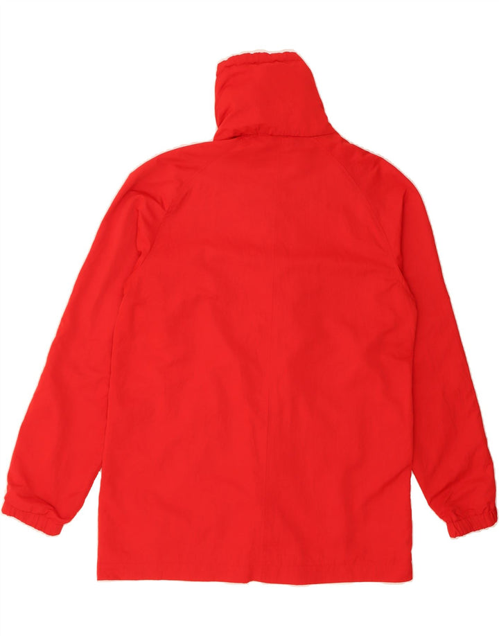 VINTAGE Womens Utility Jacket UK 16 Large Red Polyester Vintage Vintage and Second-Hand Vintage from Messina Hembry 