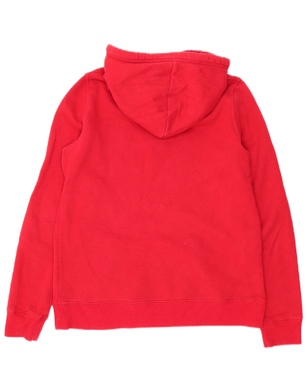 Hollister Pull à capuche surdimensionné graphique pour femme UK 10 Petit coton rouge