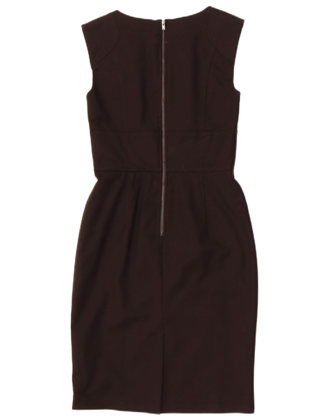 French Connection Robe fourreau sans manches pour femme UK 42 en coton noir moyen