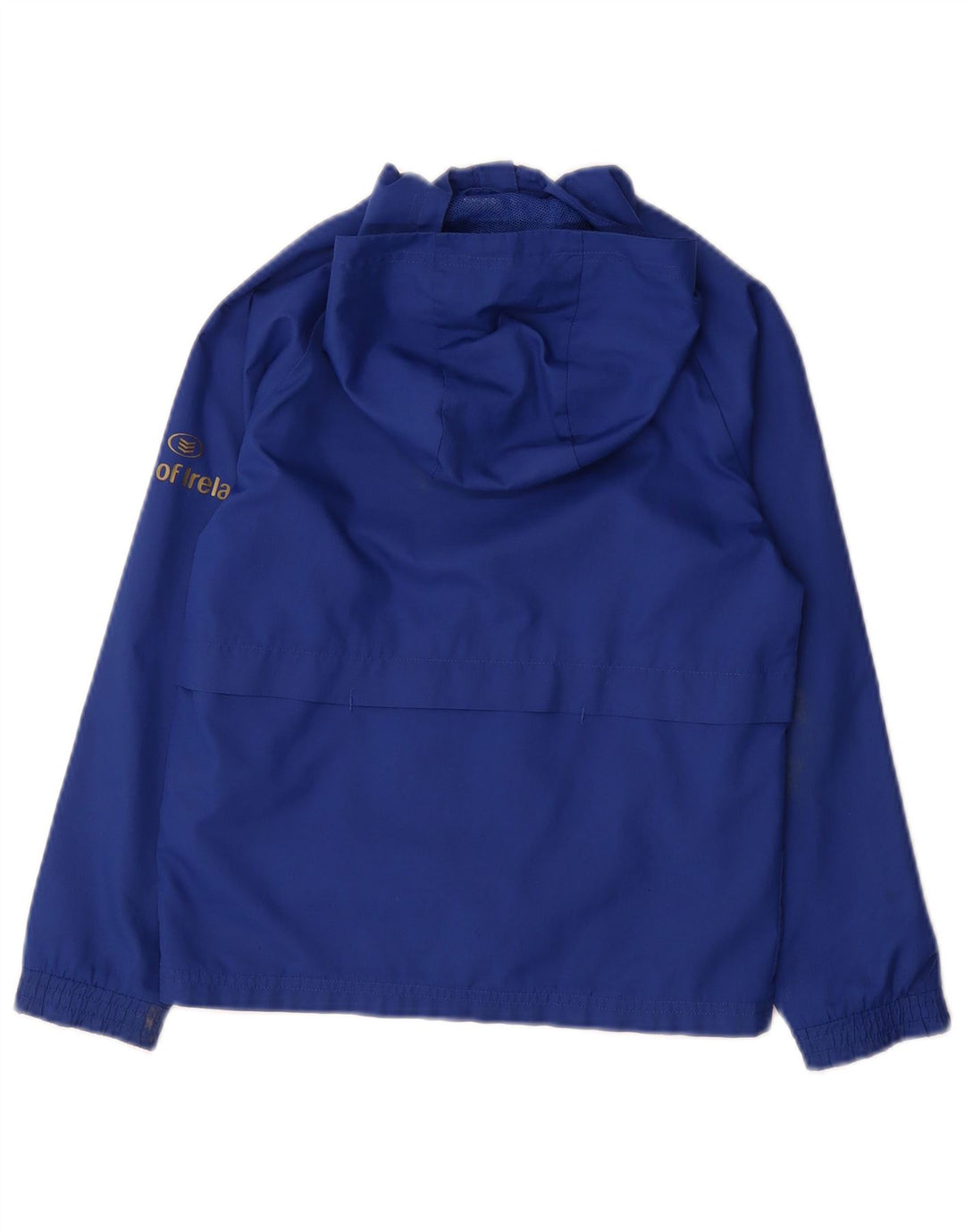 Adidas Veste de pluie à capuche Leinster Rugby pour garçon 7-8 ans Bleu Polyester