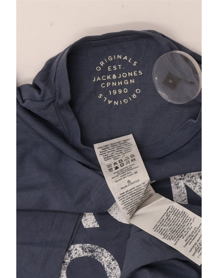 Jack & Jones T-Shirt Graphique Homme Bleu Moyen Coton