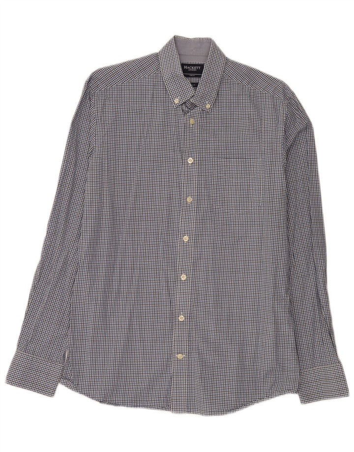 Hackett Chemise Slim Fit Homme Bleu Moyen Vichy Coton
