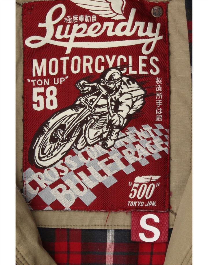 Superdry Veste matelassée Motorstyle Graphic pour femme UK 10 Small Kaki