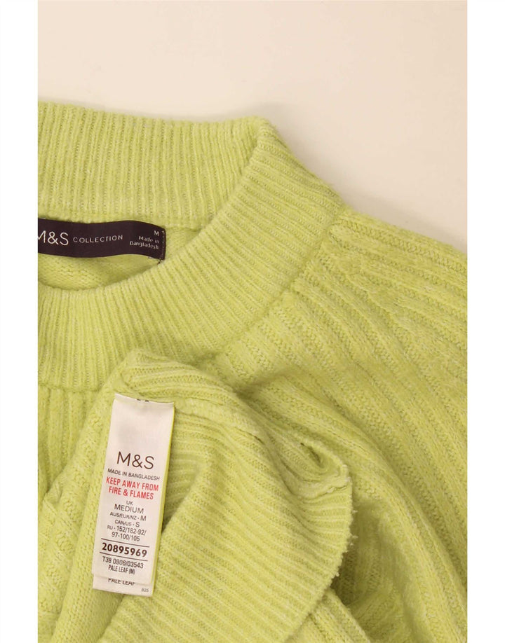 Marks & Spencer Pull col roulé pour femme UK 14 Vert moyen