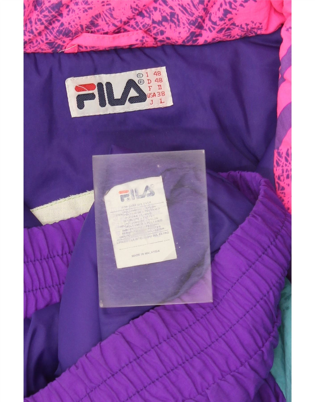 FILA Veste de Ski Coupe Ample Homme IT 48 Medium Multicolore Colourblock