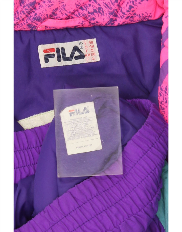 FILA Veste de Ski Coupe Ample Homme IT 48 Medium Multicolore Colourblock