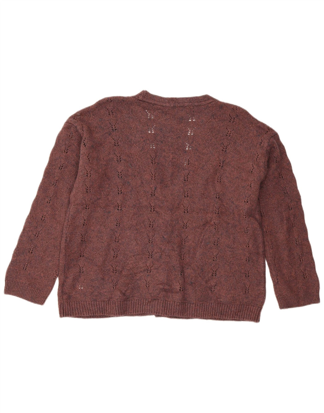 White Stuff Cardigan coupe ample pour femme UK 14 Acrylique marron moyen