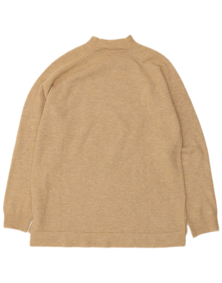 Indi & Cold Pull surdimensionné à col roulé pour femme UK 10 Petit Beige