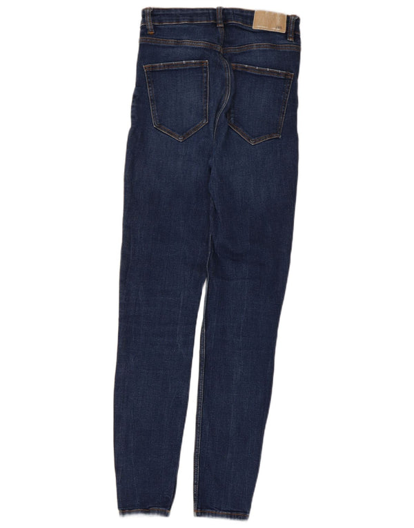 Zara Jean skinny femme EU 36 XS W26 L27 Bleu marine