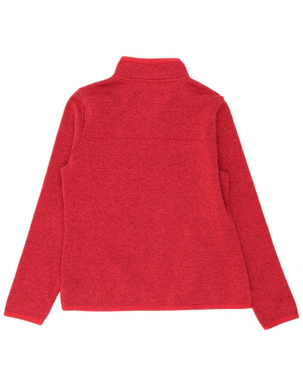 Weird Fish Sweat-shirt à col zippé pour femme UK 16 Grand rouge moucheté