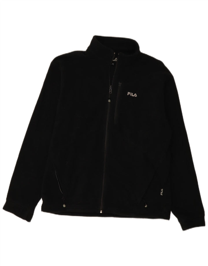 FILA Veste polaire homme UK 40 Large Noir Polyester