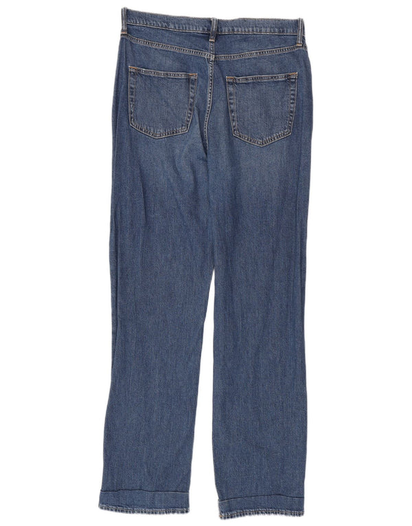 Gap Jean ample taille haute pour femme UK 10 Small W30 L31 Bleu