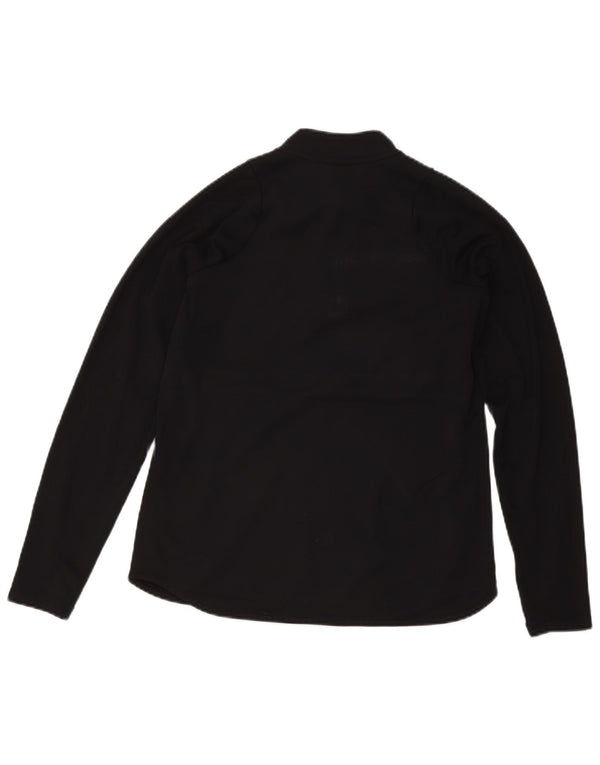 Haut de survêtement Nike Dri Fit Zip Neck pour homme, color block, noir moyen