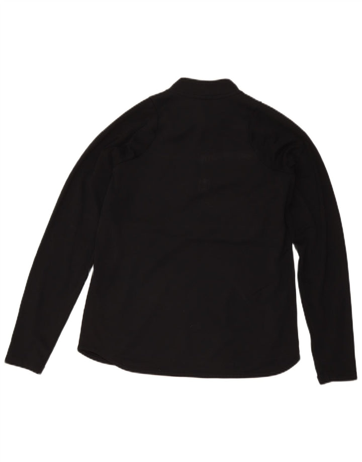 Haut de survêtement Nike Dri Fit Zip Neck pour homme, color block, noir moyen