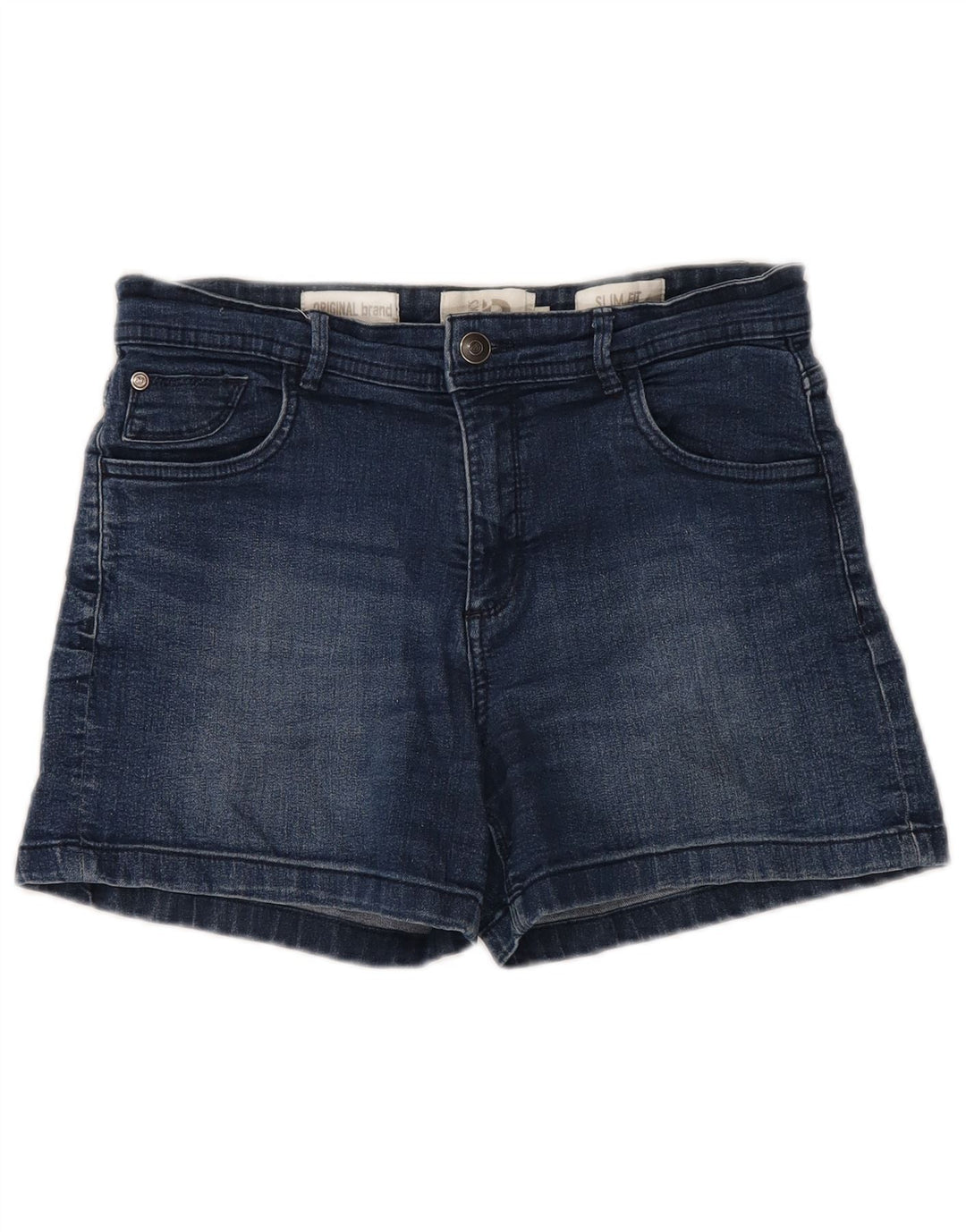 DACK'S Short en Jean Coupe Slim Femme IT 44 Moyen W30 Bleu Coton