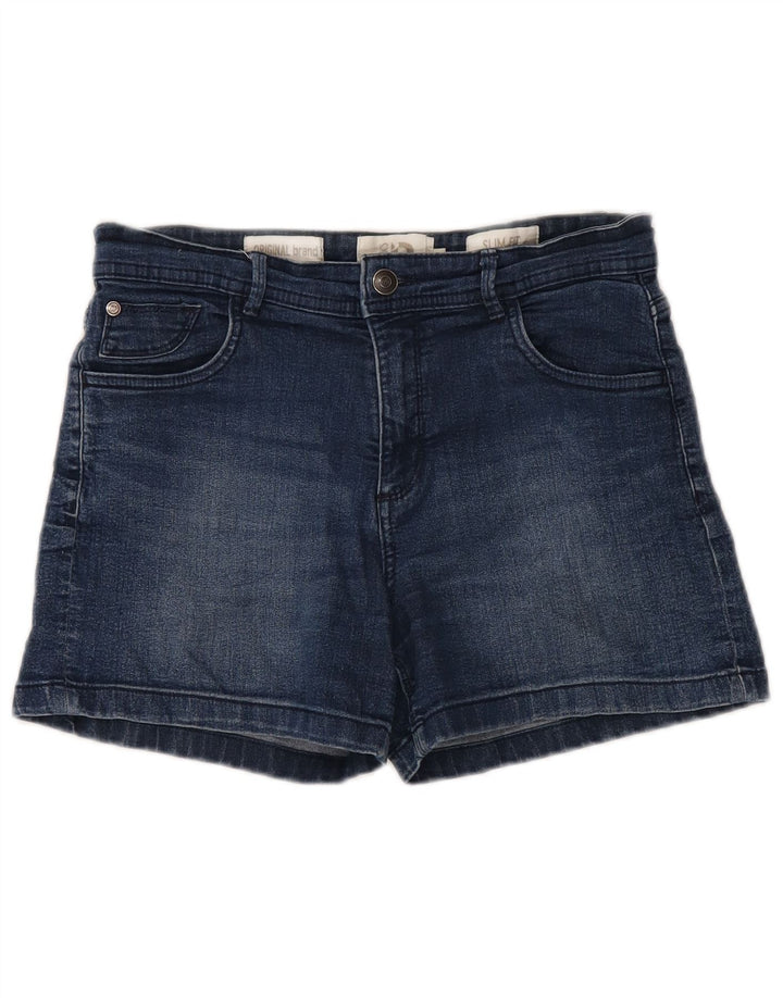 DACK'S Short en Jean Coupe Slim Femme IT 44 Moyen W30 Bleu Coton