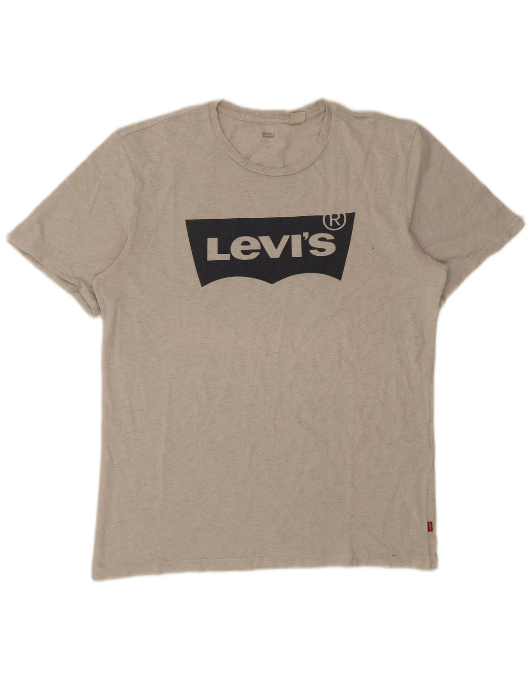 Levi's T-Shirt Graphique Homme Large Gris Moucheté