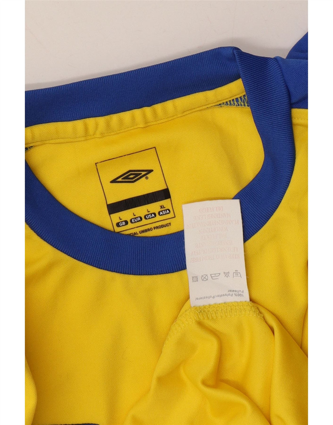 UNDER ARMOUR Mens Top Long Sleeve Large Yellow Colourblock Polyester Vintage Under Armour and Second-Hand Under Armour from Messina Hembry 