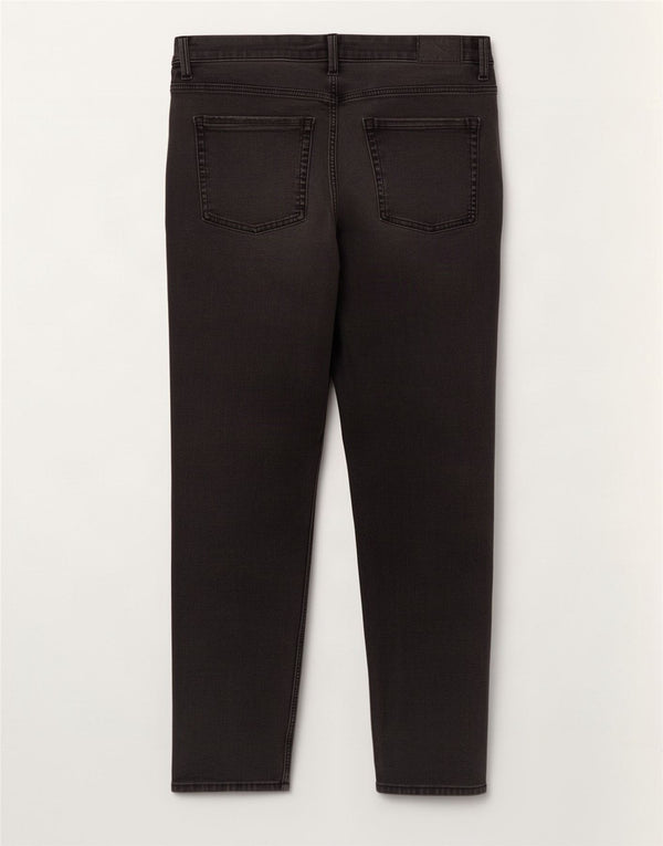 Marks & Spencer Womens Crop Straight Jeans UK 14 Large W30 L26 Grey
