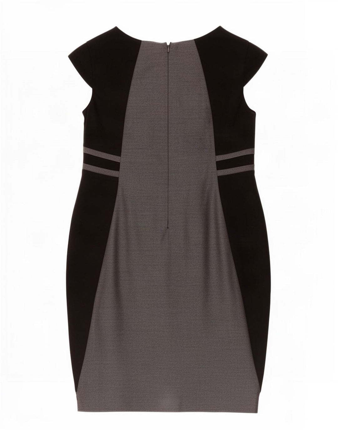 Marks & Spencer Robe fourreau pour femme UK 44 Polyester color block gris moyen