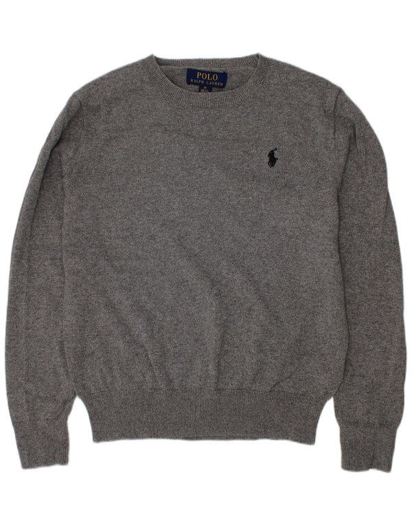 Polo Ralph Lauren Pull à col rond pour garçon 10-11 ans Gris moyen