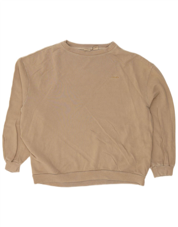 LEVI'S Sweat-Shirt Homme Large Beige Coton