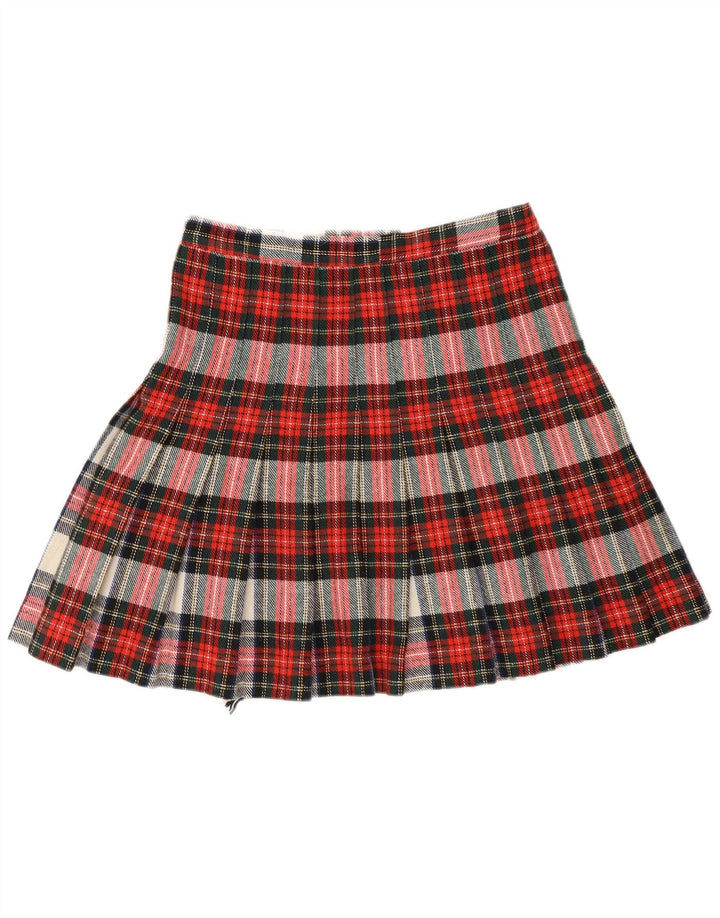 jupe portefeuille femme vintage W30 Plaid rouge moyen