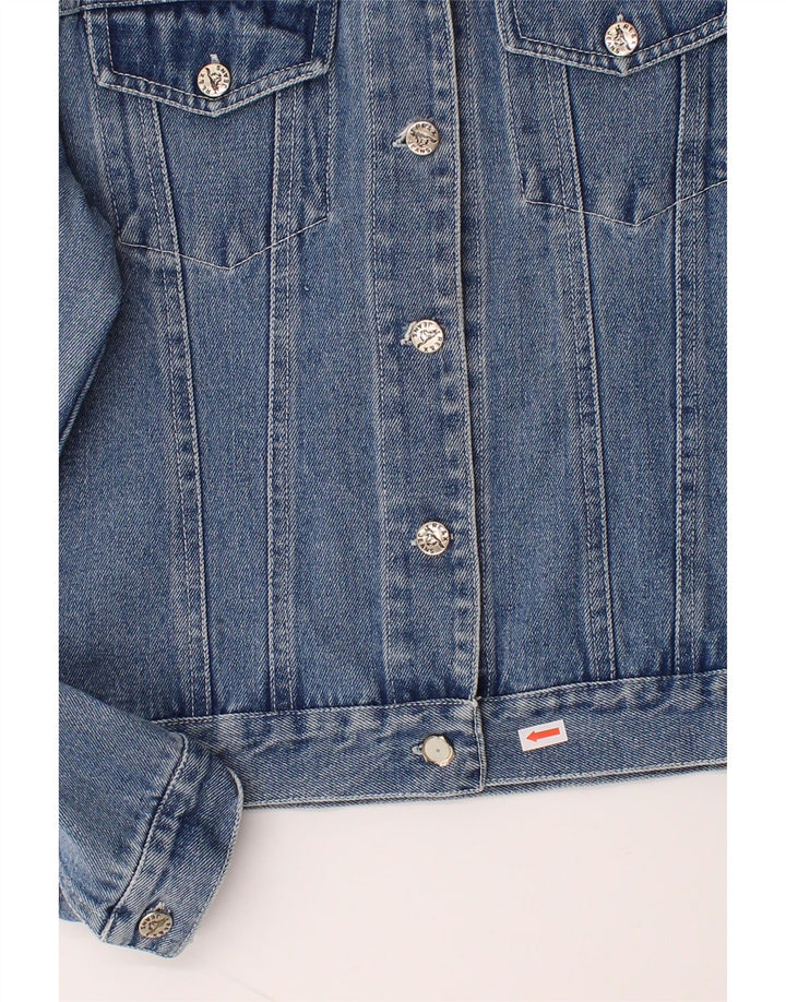 VINTAGE Girls Denim Jacket 9-10 Years Blue Vintage Vintage and Second-Hand Vintage from Messina Hembry 