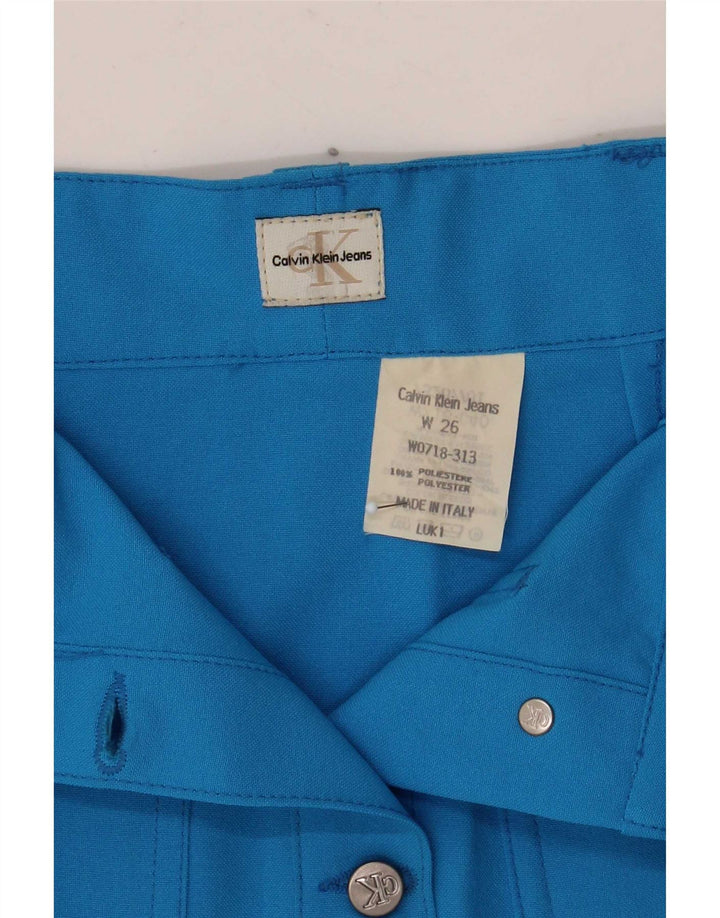 Calvin Klein Mini jupe femme W26 petit bleu polyester