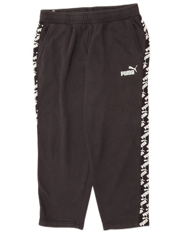 Puma Pantalon de Survêtement Graphic Crop Homme Noir Taille L