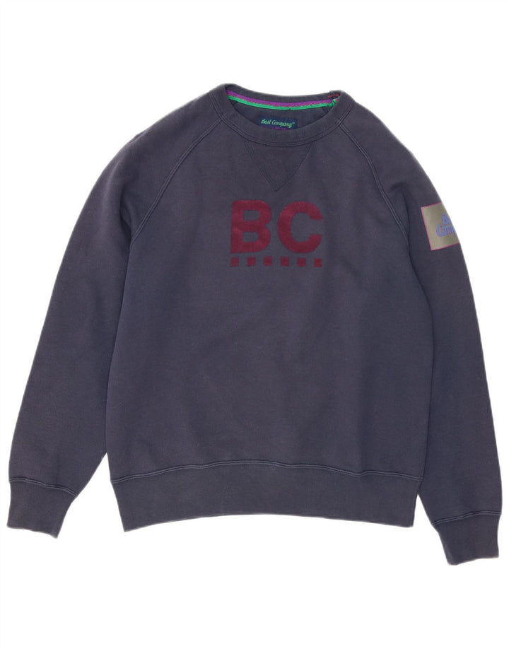 Best Company Sweat-Shirt Graphique Homme Bleu Marine Moyen Polyester