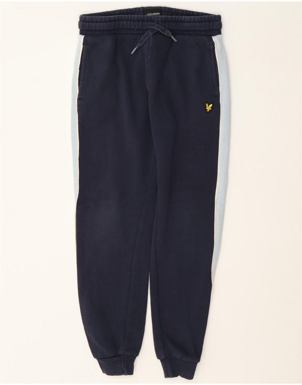 Lyle & Scott Pantalon de survêtement pour garçon 8-9 ans Bleu marine