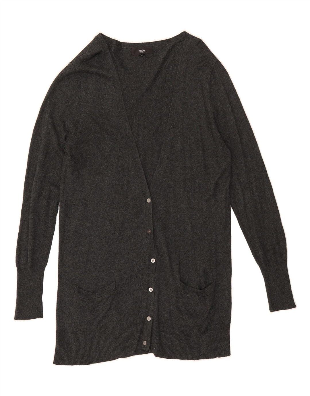MOSSIMO Womens Longline Cardigan Sweater UK 18 XL Grey Nylon Vintage Mossimo and Second-Hand Mossimo from Messina Hembry 