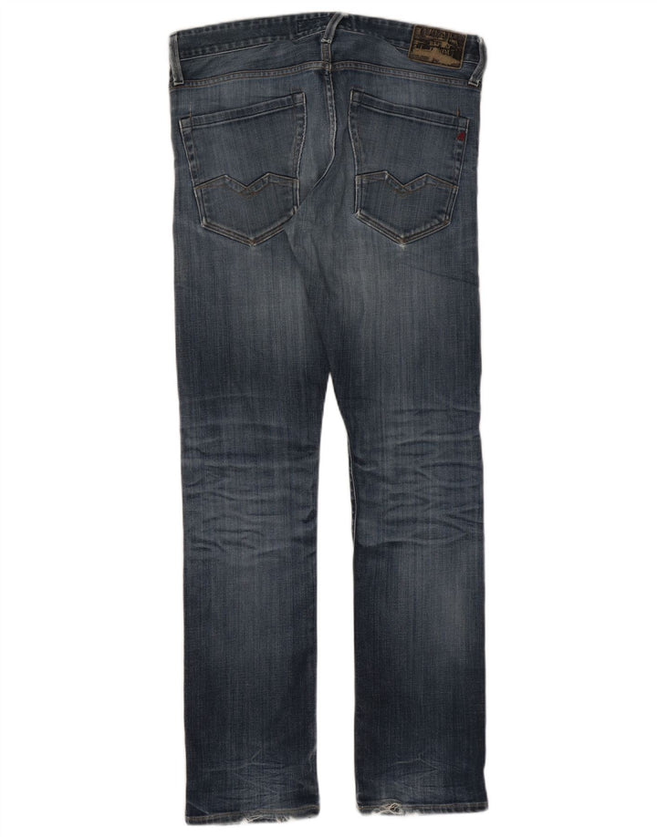 Replay Jean Slim Homme W32 L32 Bleu Coton