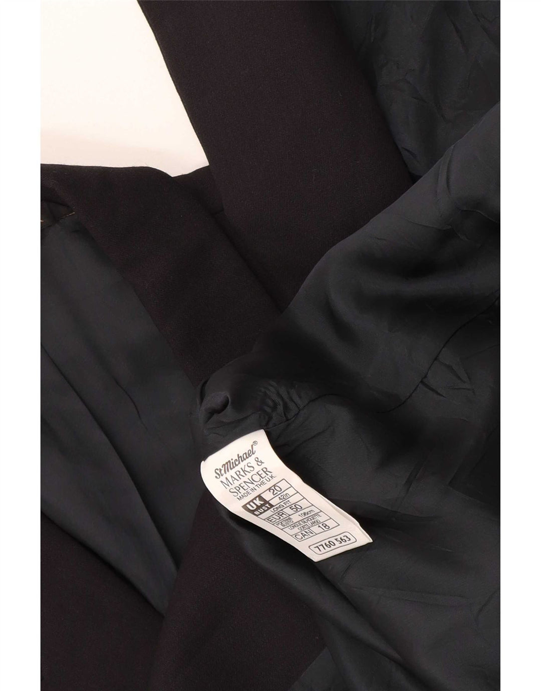 Marks & Spencer Veste blazer St. Michael pour femme UK 20 2XL Bleu marine