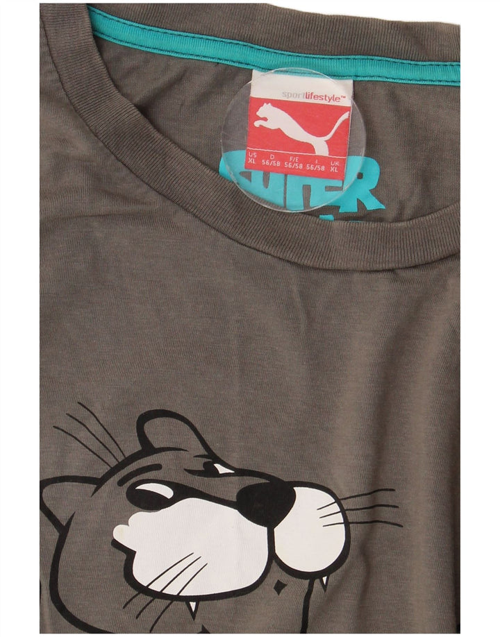 PUMA T-Shirt Graphique Homme XL Gris
