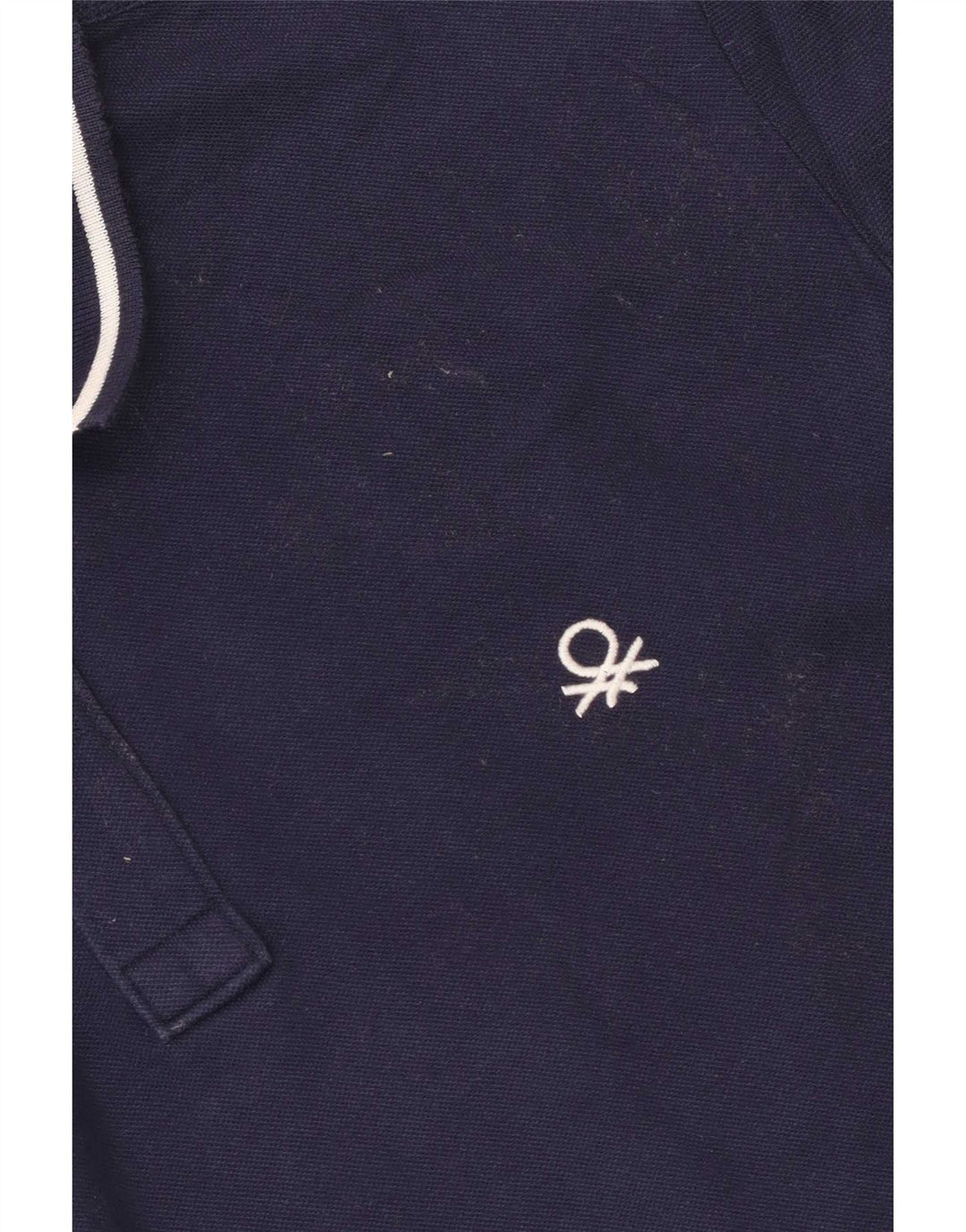 Benetton Polo Homme Bleu Marine Moyen