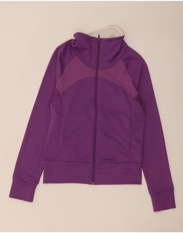 Adidas Femmes Climacool Survêtement Top Veste UK 12 Moyen Violet