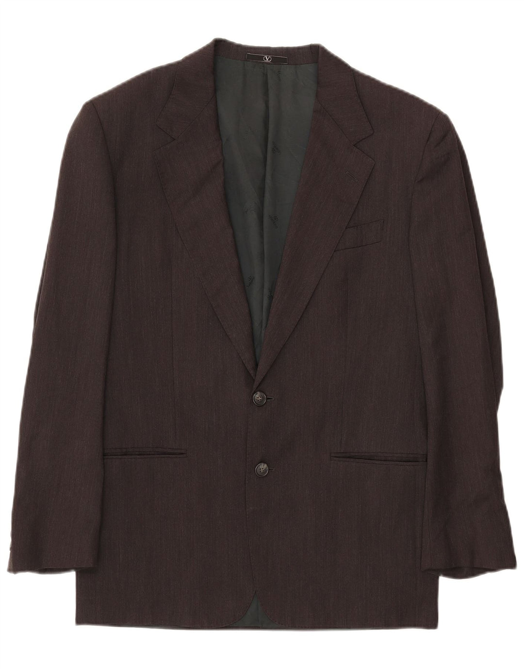 VALENTINO Veste Blazer 2 Boutons Homme IT 46 Petit Gris Laine Vierge