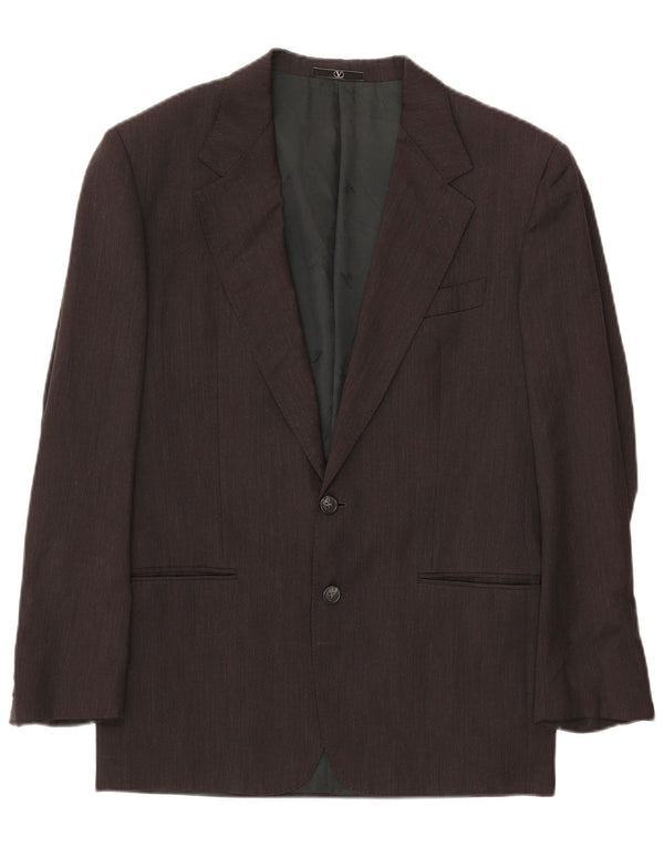 VALENTINO Veste Blazer 2 Boutons Homme IT 46 Petit Gris Laine Vierge