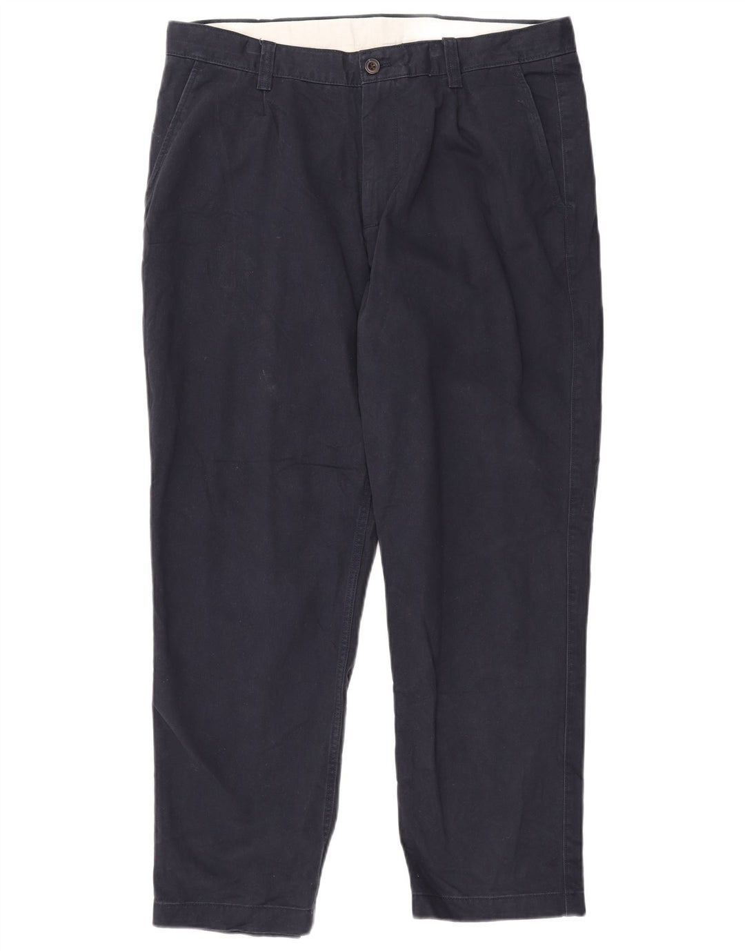 JOHN LEWIS Pantalon Chino Coupe Relax Homme W36 L29 Bleu Marine Coton