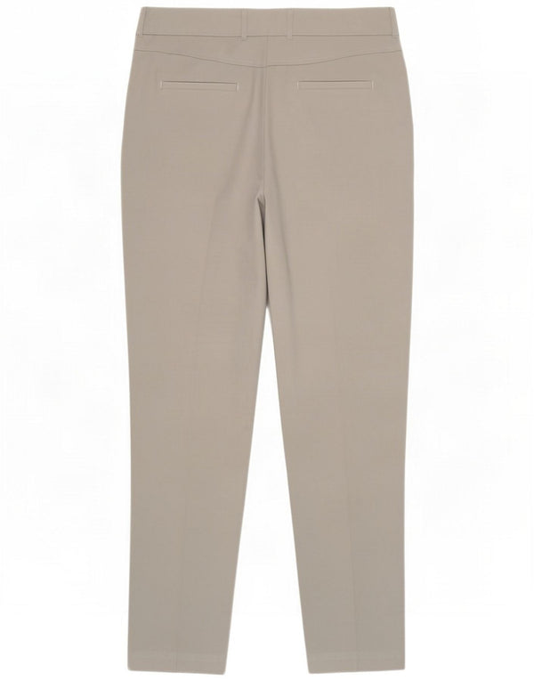 Reiss Pantalon chino slim pour femme UK 8 Small W27 L28 Gris Coton